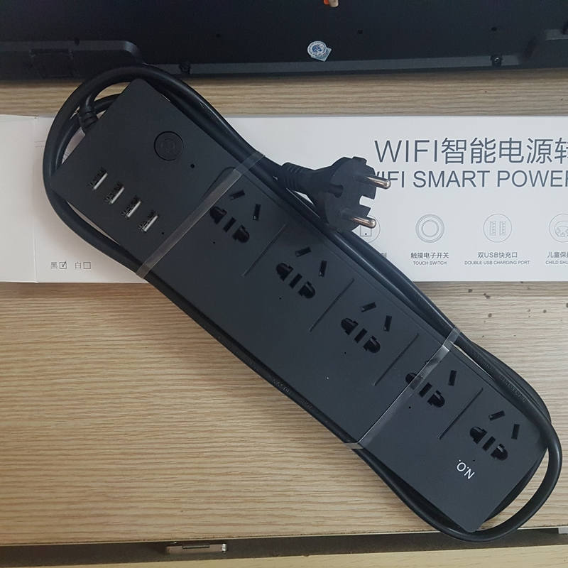 Ổ cắm điện thông minh wifi 4 cổng sạc USB - Hàng nhập khẩu