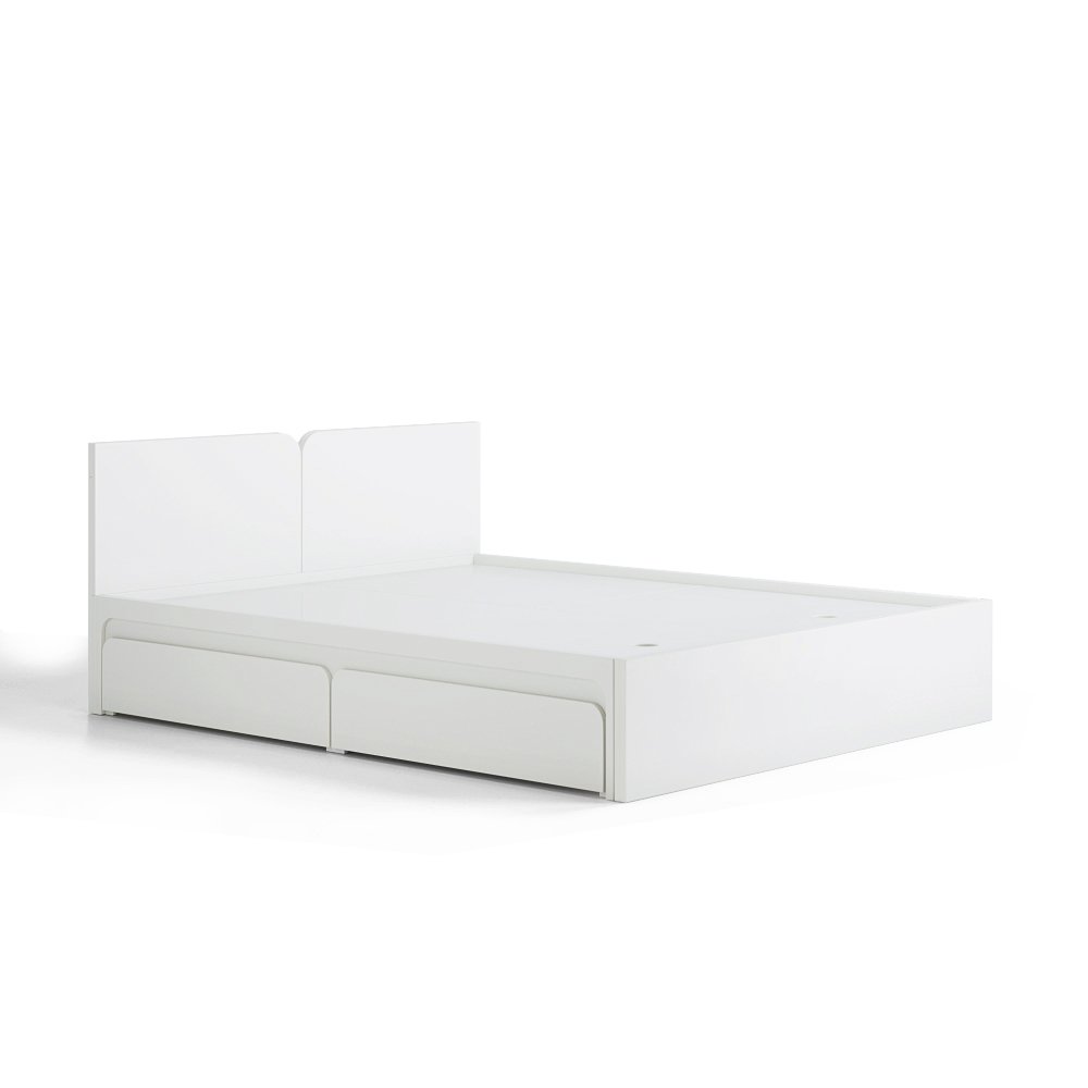 EMMA, Giường ngủ 2 hộc tủ kéo  BED_122, 207x80cm