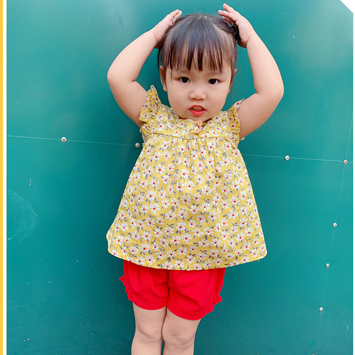 Set Bộ Bé Gái Hoa Cúc B101