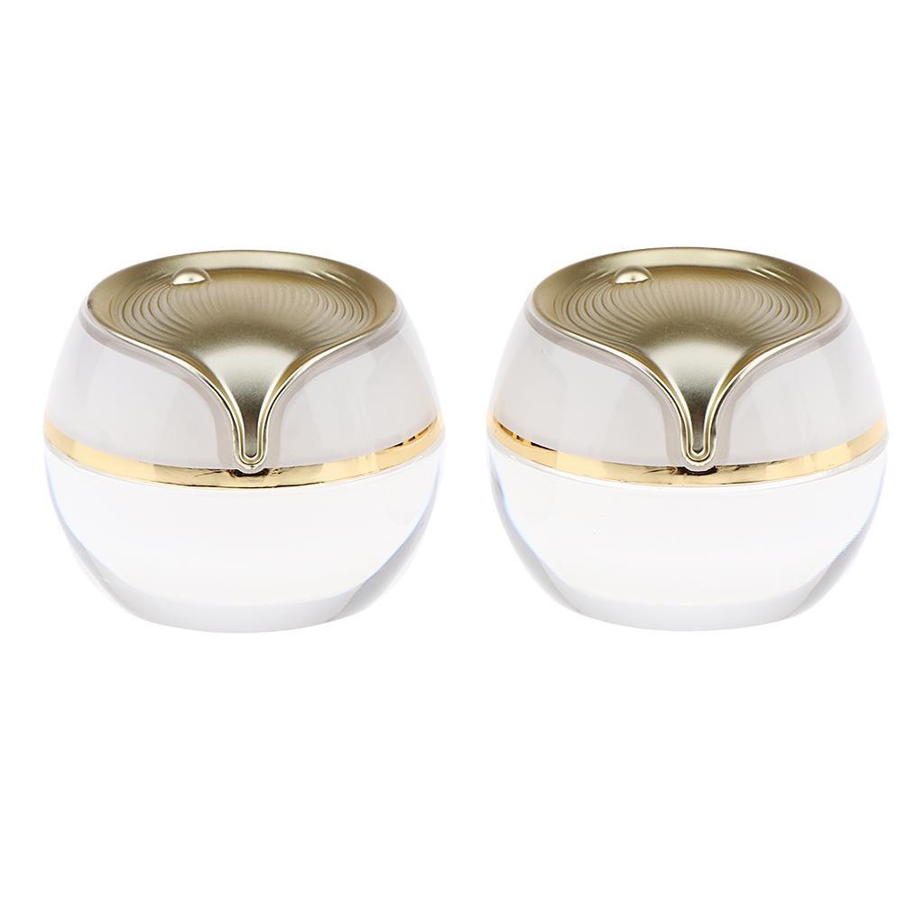 2pcs 10g Empty Cosmetic Jar Pot Travel Cream Container