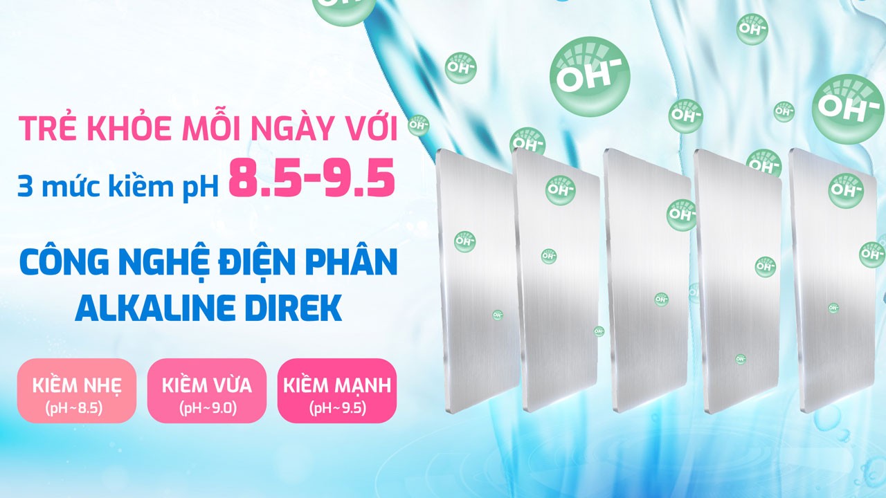 Máy lọc nước Hydro-ion kiềm nóng lạnh 12+1 lõi Karofi S88 Promax, Điện phân kiềm trực tiếp, Giao trước lắp sau, BH 3 năm - Hàng chính hãng