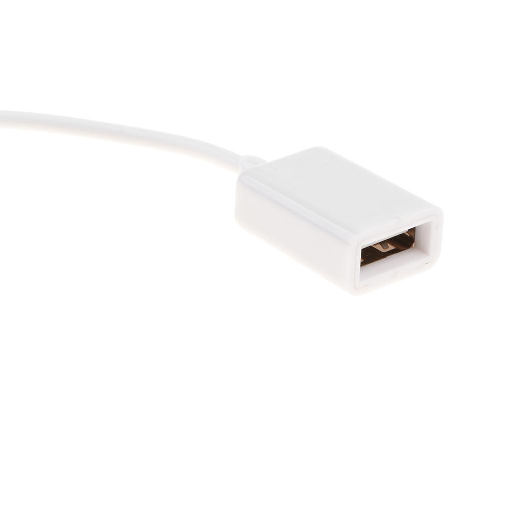 2X AUX 3.5mm Male Audio Jack to USB 2.0 A Female OTG Cable for Music MP3