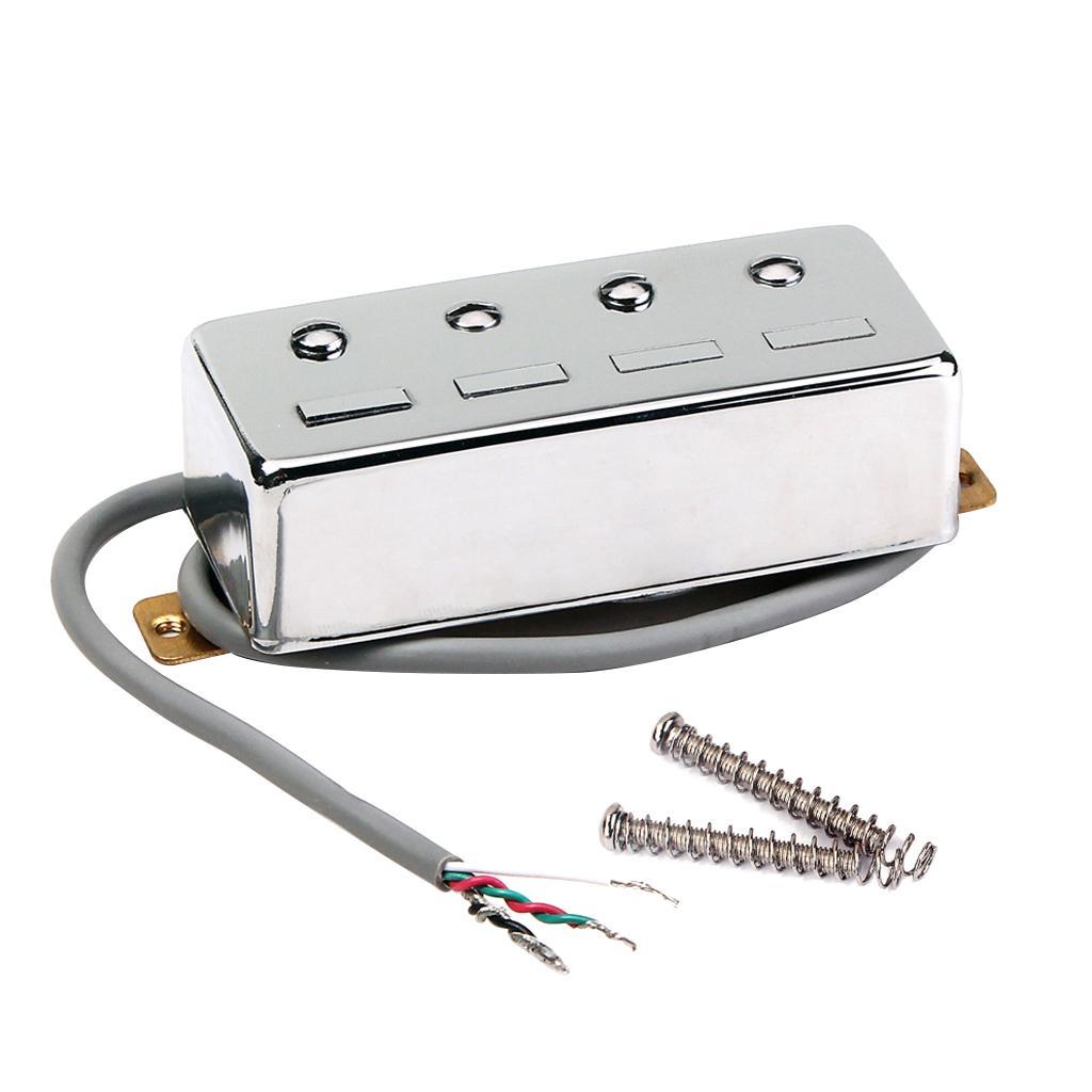 4 String Noiseless Pickup White for Bass Guitar Replacement