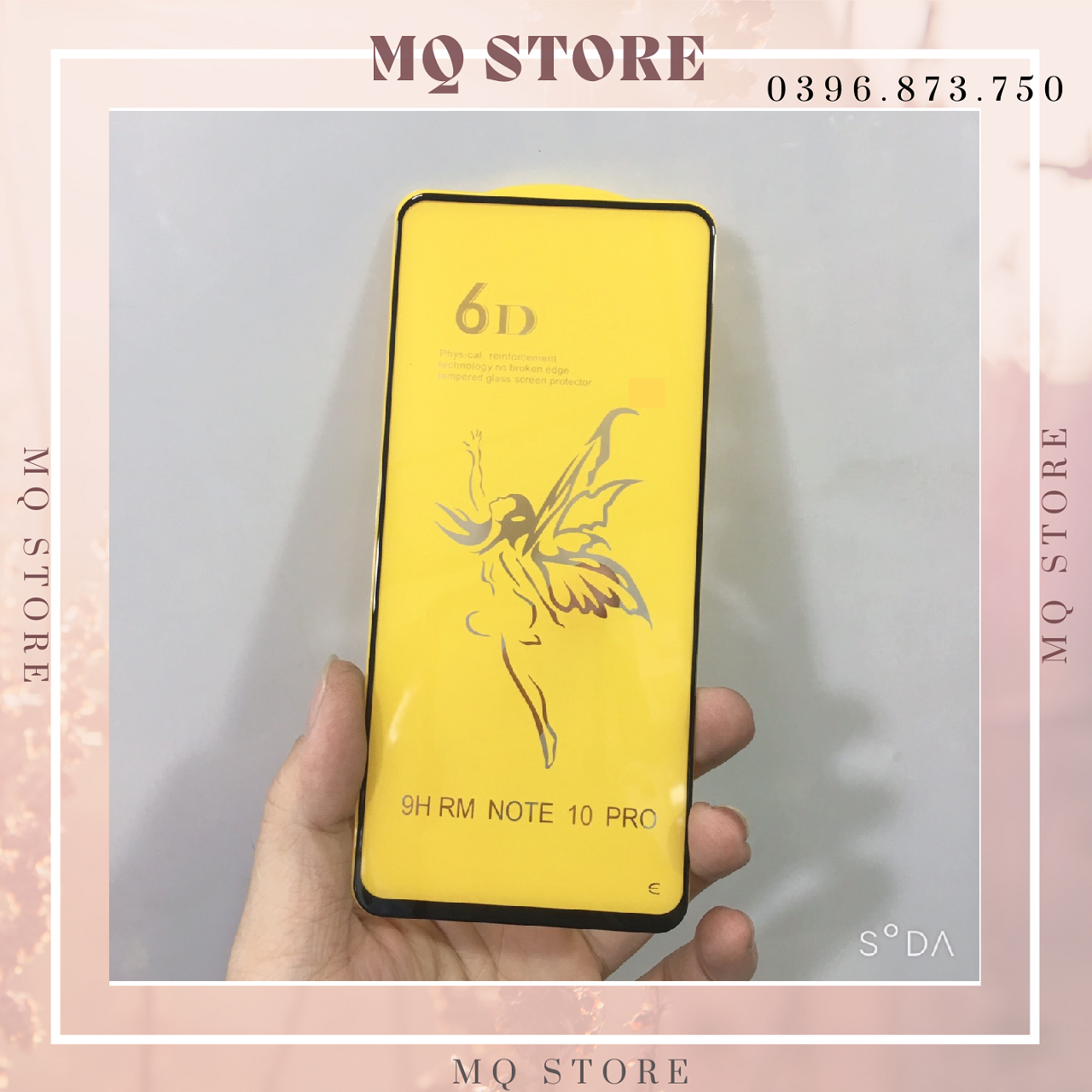 Kính cường lực full màn hình 6D thiên thần cao cấp dàn cho Xiaomi Redmi Note 10 Pro
