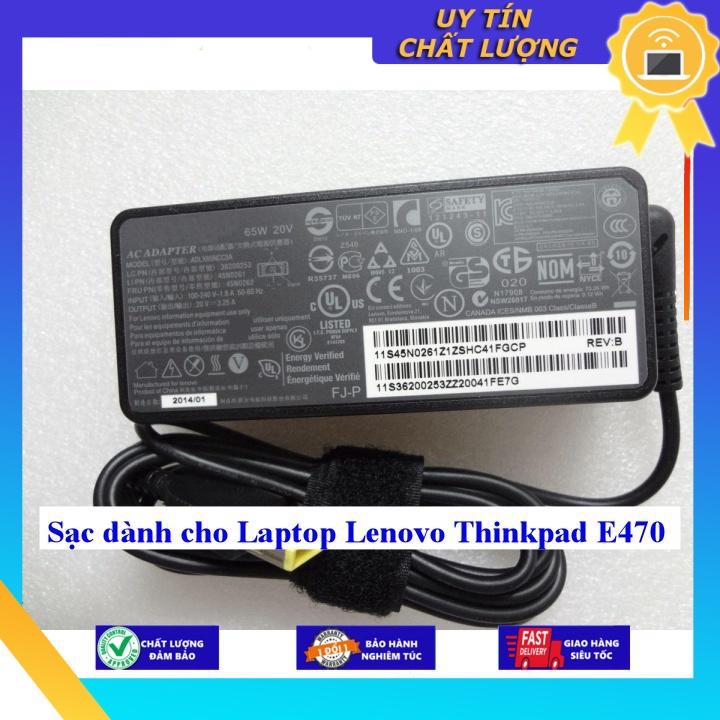 Sạc dùng cho Laptop Lenovo Thinkpad E470 - Hàng Nhập Khẩu New Seal