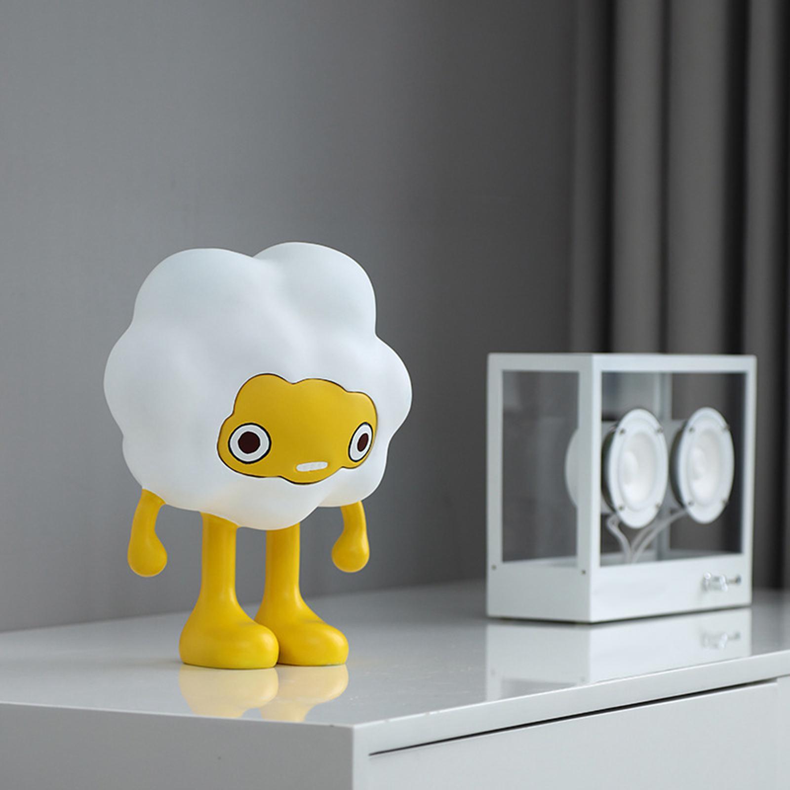 Adorable Cartoon Personifies Statue Ornament for Restaurant Entrance