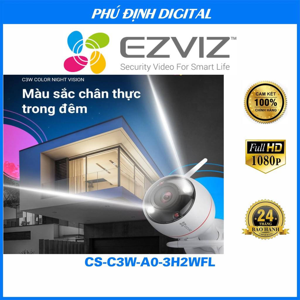 Camera IP Wifi 2mp thân trụ có màu ban đêm EZVIZ mã CS-C3W-A0-3H2WFL - Hàng Chính Hãng