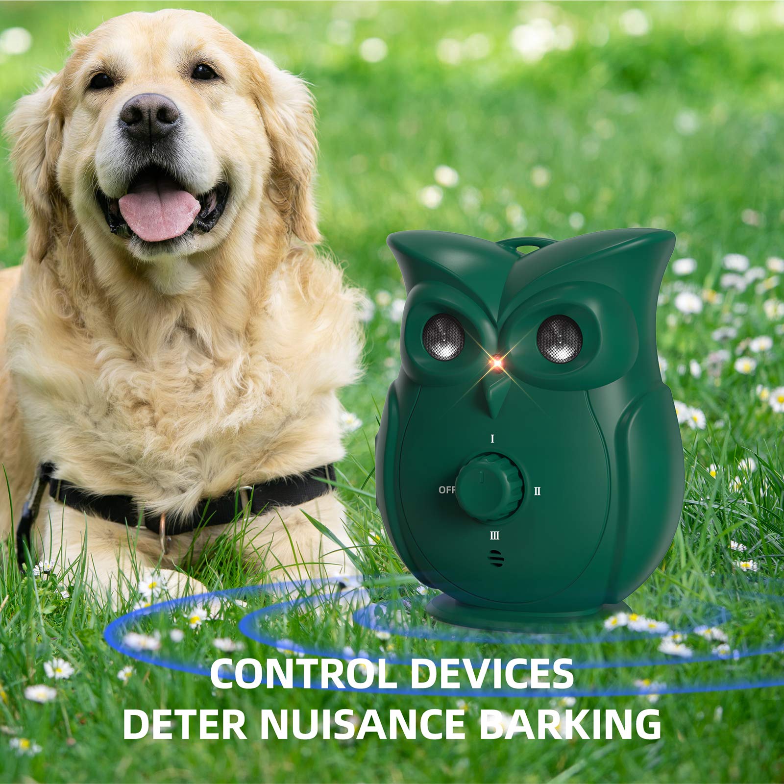 Thiết bị ngăn chó sủa, bảo vệ bạn khỏi tiếng ồn khó chịu Anti Barking Device with Adjustable Ultrasonic Volume Levels