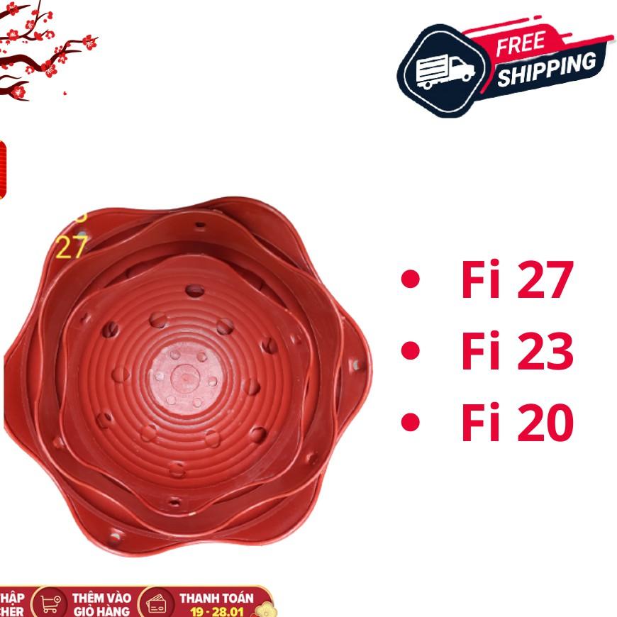 Combo 10 Chậu nhựa lan bèo giả đất đủ size hàng đẹp