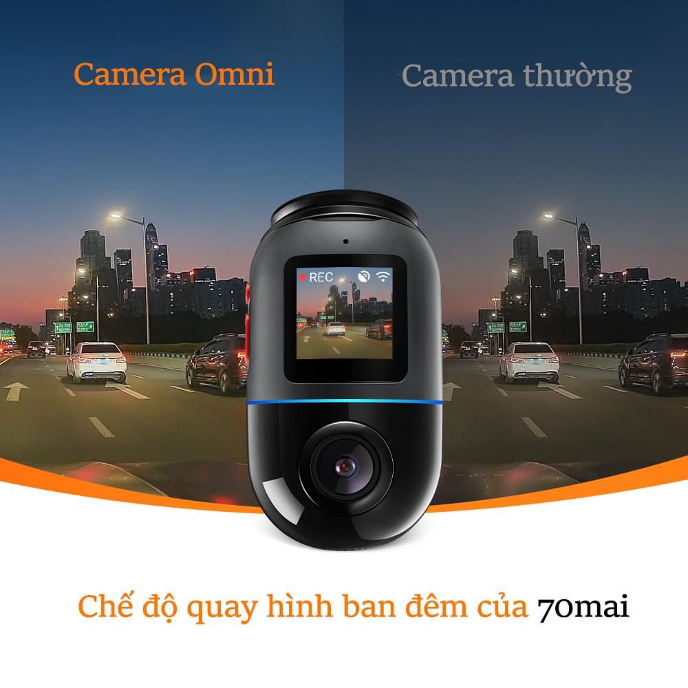 Camera hành trình ô tô Sothing 70mai Omni X200 giám sát từ xa, xoay 360- Hàng chính hãng