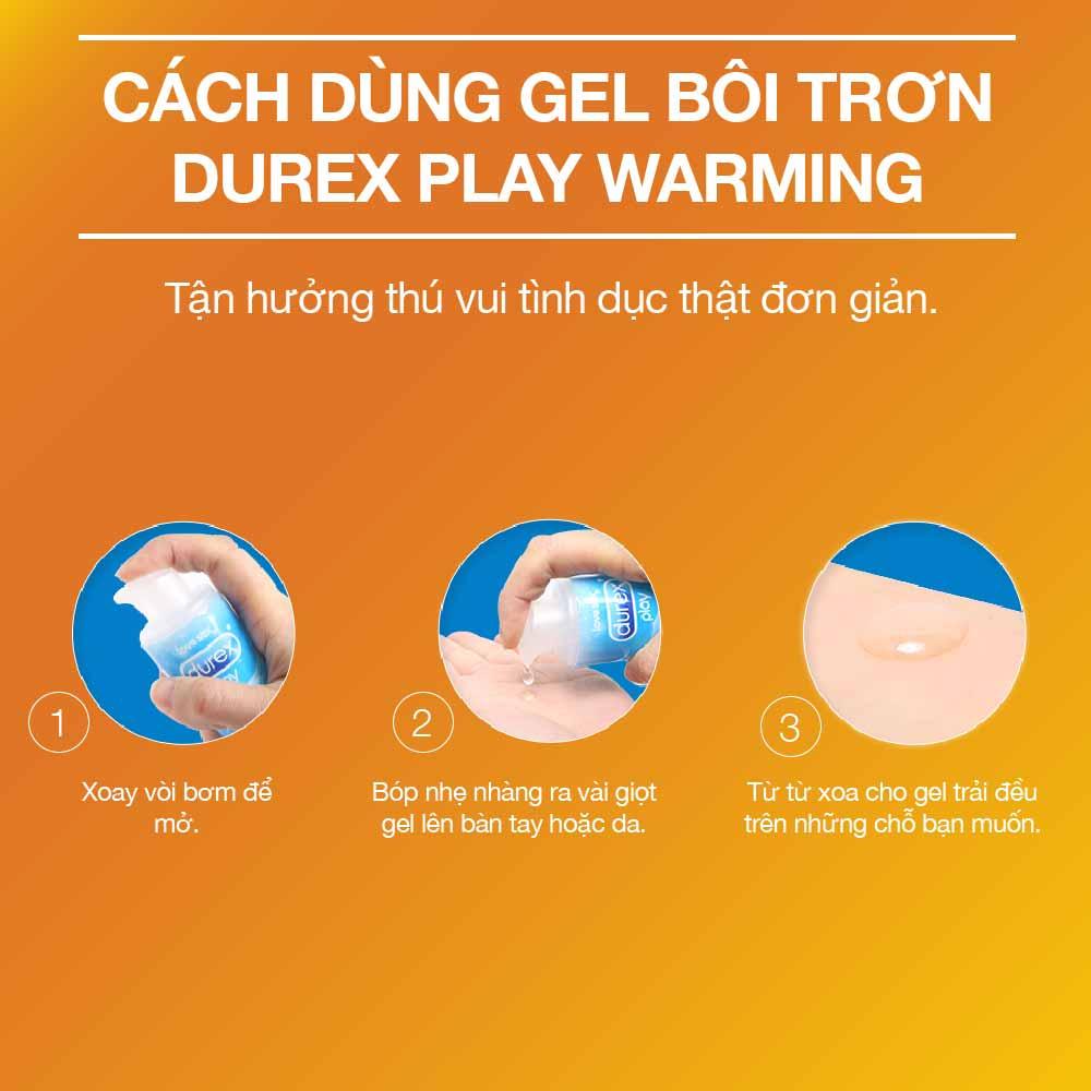 Bộ Gel Bôi Trơn Durex Warming 2 Chai 100ml ( New )