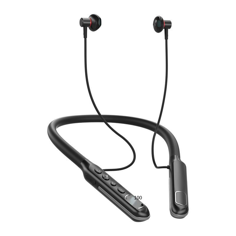 Tai nghe Bluetooth đeo cổ được ưa chuộng nhất với pin lớn và màn hình kỹ thuật số Tai nghe đeo cổ chống ồn silicon ENC lỏng thực sự mới
