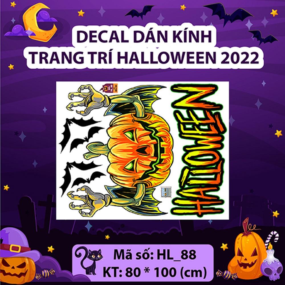 DECAL TRANG TRÍ HALLOWEEN 2022 COMBO CÔNG VIÊN HALLOWEEN