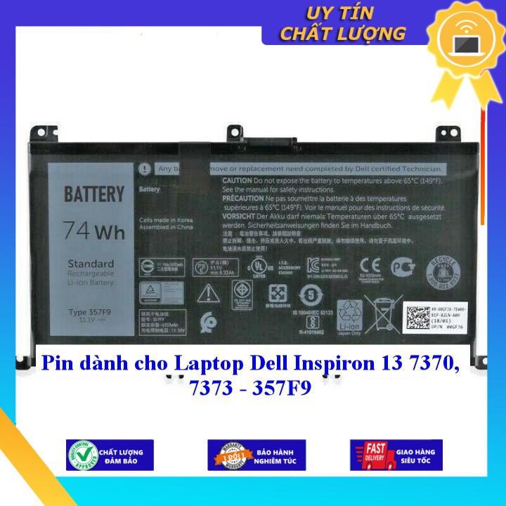 Pin dùng cho Laptop Dell Inspiron 13 7370 7373 - 357F9 - Hàng Nhập Khẩu New Seal