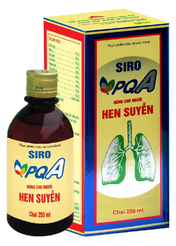 Siro Hen Suyễn PQA Giúp Giải Hàn, Hóa Thấp, Thông Phế, Bình Suyễn Và Hỗ Trợ Thông Thoáng Đường Thở Hộp 125ml