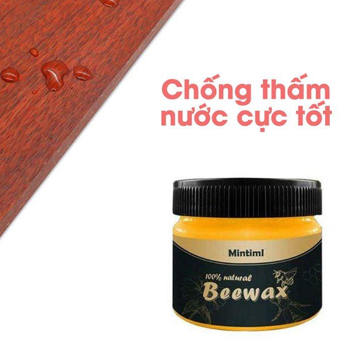 Sáp ong Beewax lau đánh bóng sàn đồ gỗ nội thất 3 tác động làm mới chống thấm nước