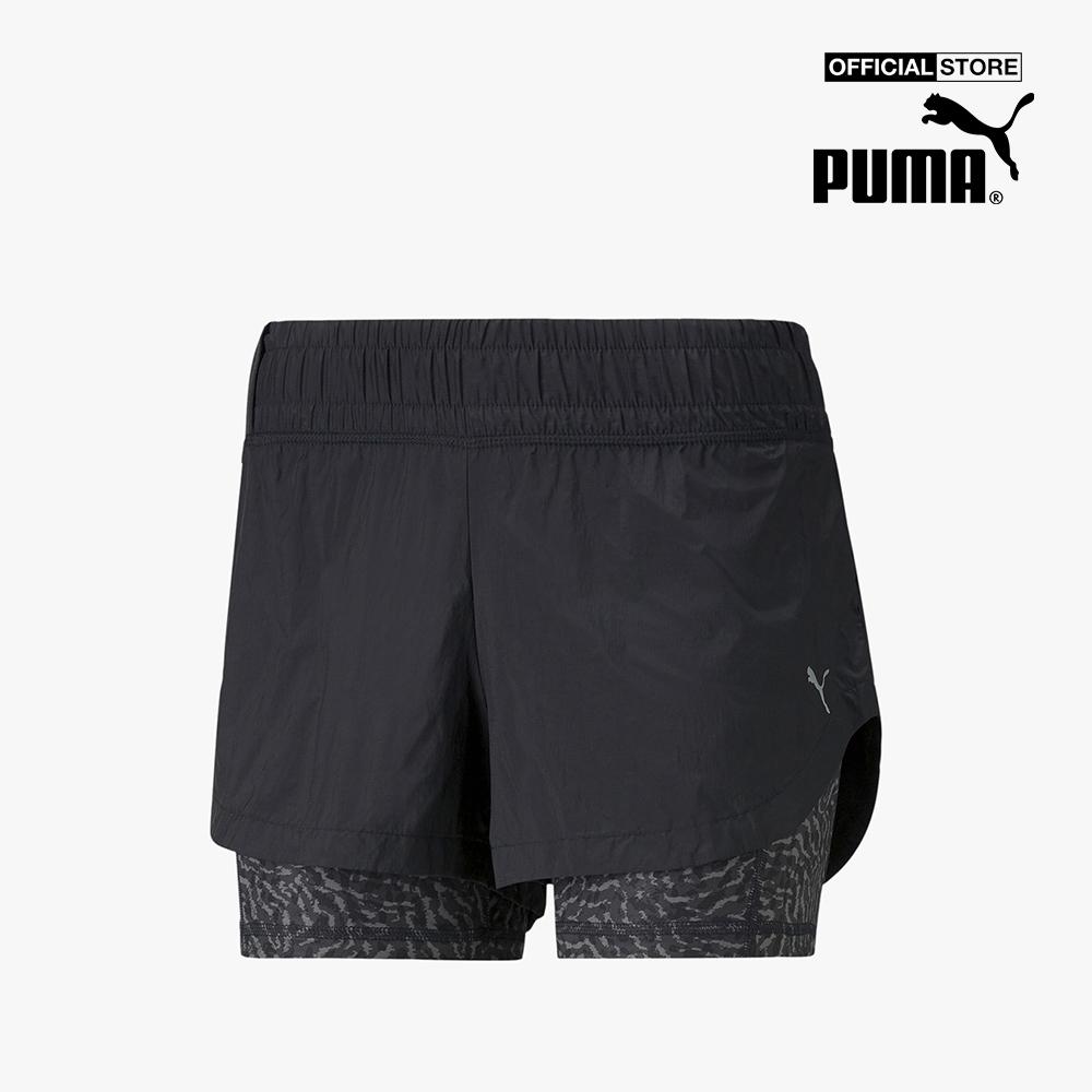PUMA - Quần shorts thể thao nữ Marathon 2 In 1 Woven Running 521380