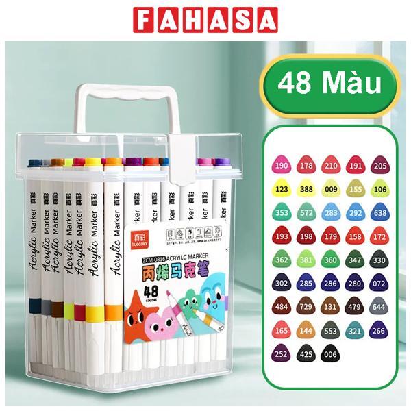 Hộp 48 Bút Lông Màu Acrylic Marker - Truecolor ZCM-0816-48