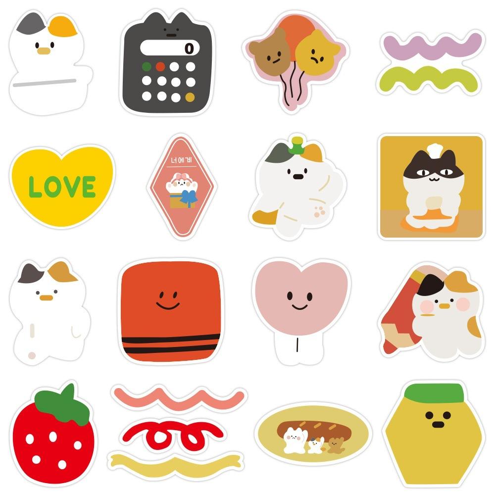 Sticker GẤU GUMMY INS HÀN QUỐC hoạt hình trang trí mũ bảo hiểm,guitar,ukulele,điện thoại,sổ tay,laptop-mẫu S147
