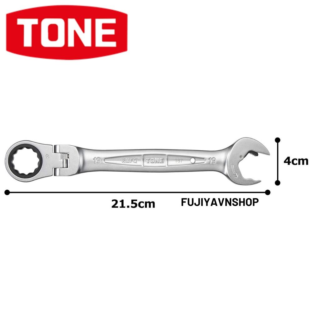 Cờ lê đầu chòng cơ cấu ratchet Tone RMFQ-19