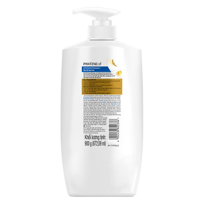 Dầu Gội Pantene Hỗ Trợ Trị Gàu