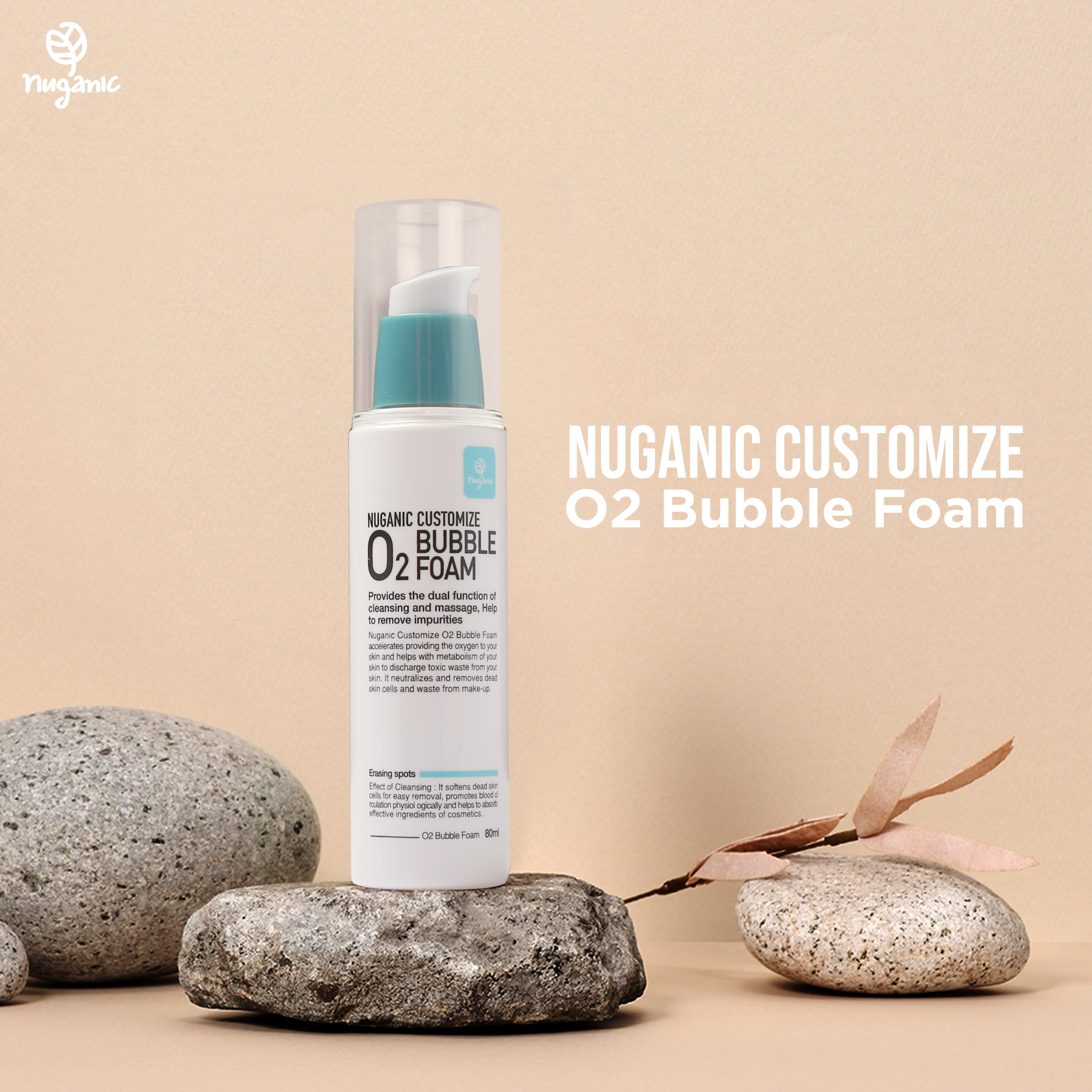 Sữa rửa mặt Nuganic Customize O2 Bubble Foam