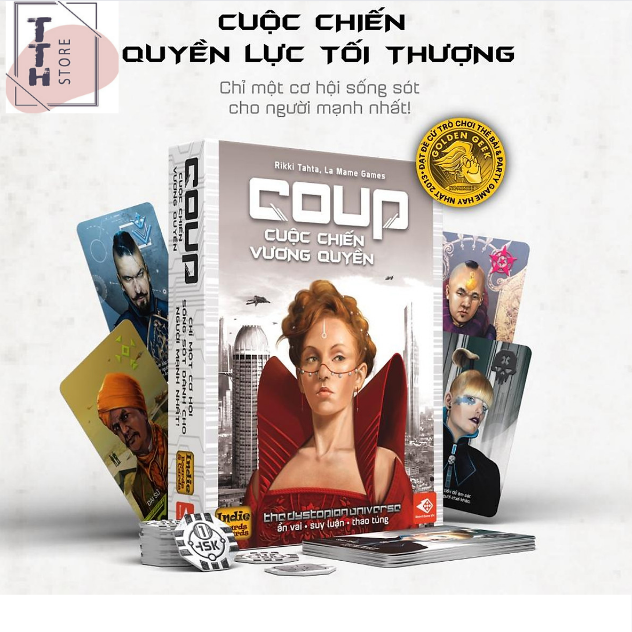 Hình ảnh Coup Board Game (bản tiếng Việt)- Cuộc cạnh tranh giữa các thế lực TTH Store