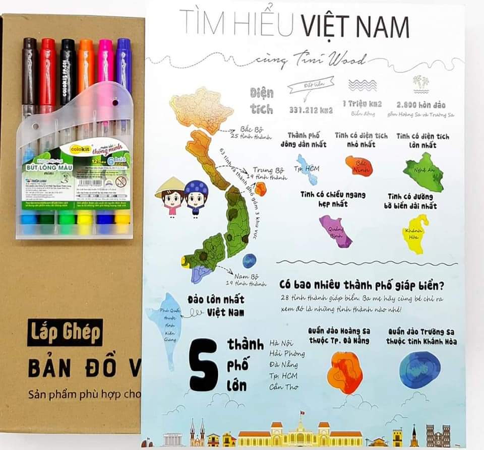 Ghép hình bản đồ Việt Nam