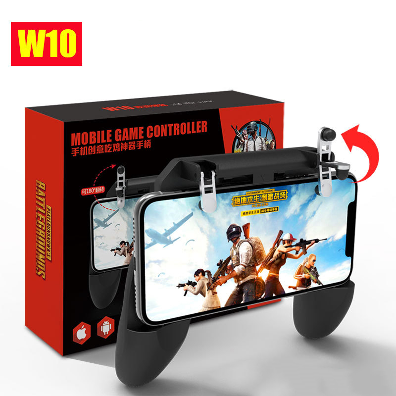 Tay Cầm Game Nút Chơi Game W10 Có Nút Chơi PUBG Cho Điện Thoại Pubg, Ros, Free Fire Controller 