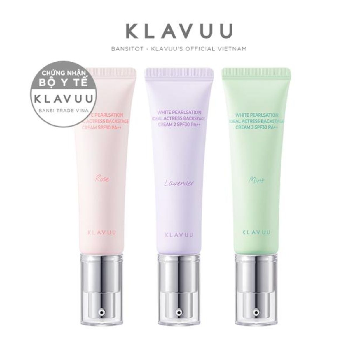 Kem lót, kem che khuyết điểm KLAVUU White Pearlsation Ideal Actress Backstage Cream SPF30 PA++ 30g