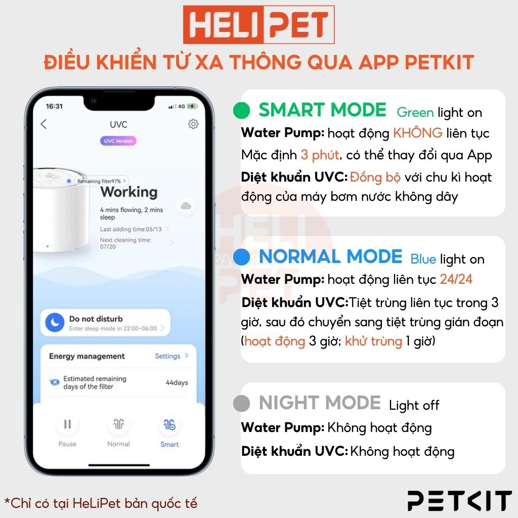 Đài Phun Nước, Máy Lọc Nước Cho Thú Cưng Petkit Eversweet 3 Pro UVC Thế Hệ Thứ 7 - HeLiPet