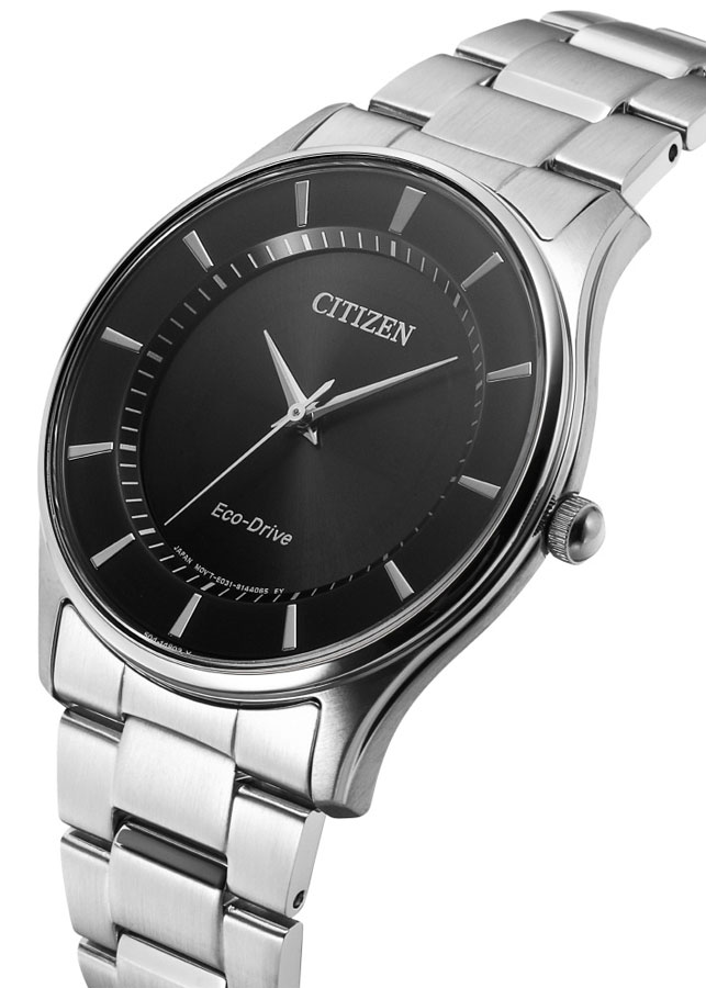 Đồng Hồ Nam Citizen Dây Thép Không Gỉ BJ6481-58E - Mặt Đen