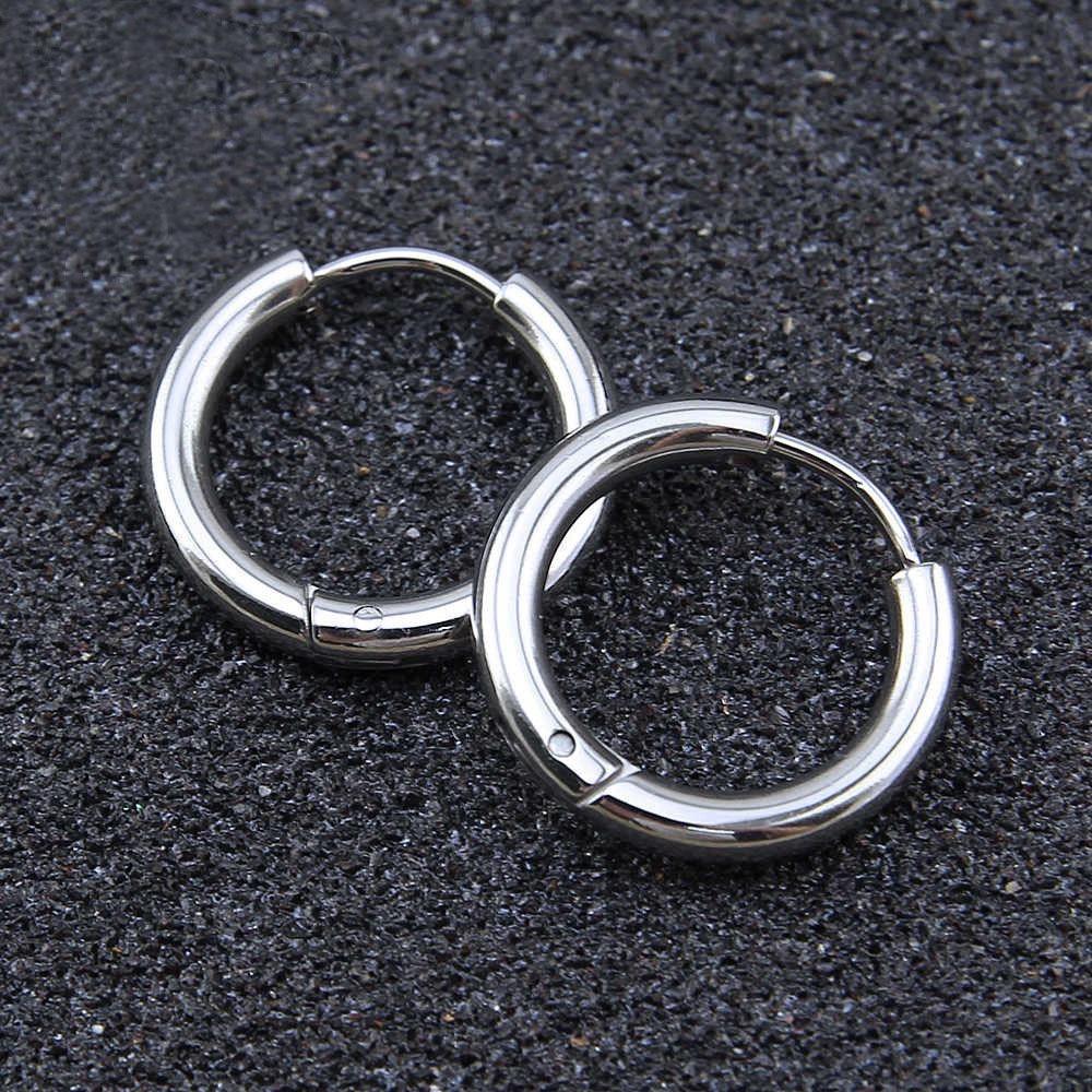 Khuyên Tai Nam Nữ Xỏ Lỗ GIÁ 1 CHIẾC, Khuyên Mũi Bông Tai Khuyên Môi Camcam Không Cần Xỏ Nam Nữ Unisex Tròn Circle Basic