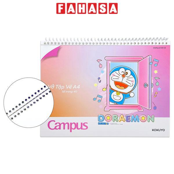 Vở Vẽ Doraemon A4 - 40 Trang 100gsm - Campus SKB-A4DOR-08