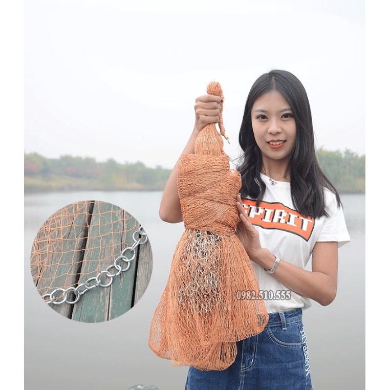 Chài Dù Chân Xích Bung 8m Nặng 5kg - Cao Cấp A Cường