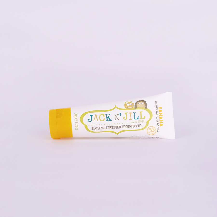 Kem đánh răng hữu cơ cho bé Jack N' Jill 50G - Vị chuối (Từ 6 tháng)