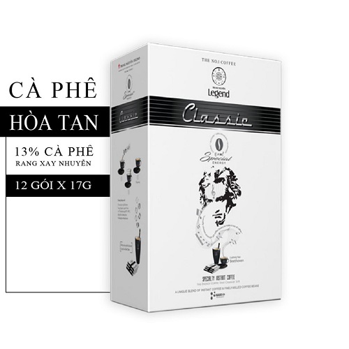 Cà Phê Legend Classic Trung Nguyên Legend - Hòa Tan Sữa (Hộp 12 gói)