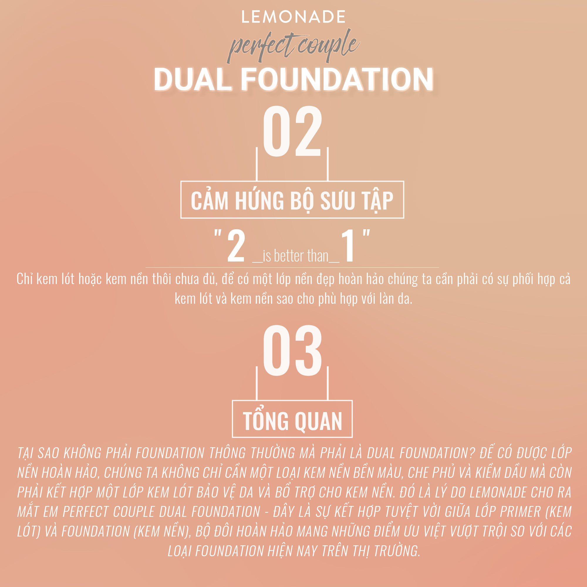 Kem nền đôi Lemonade Perfect Couple Dual Foundation 30g