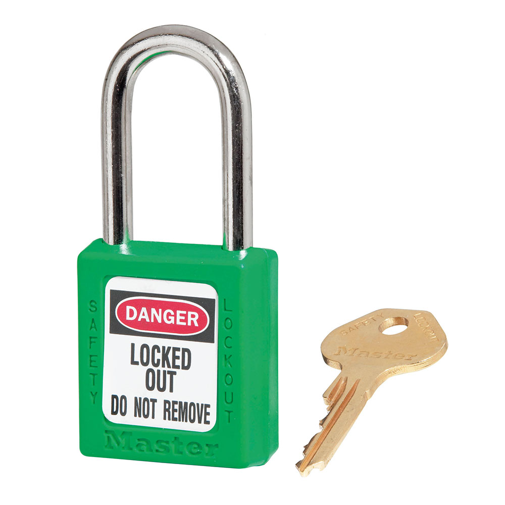 Ổ khóa an toàn Master Lock 410 Zenex thân nhựa chịu nhiệt - càng thép - nhiều màu