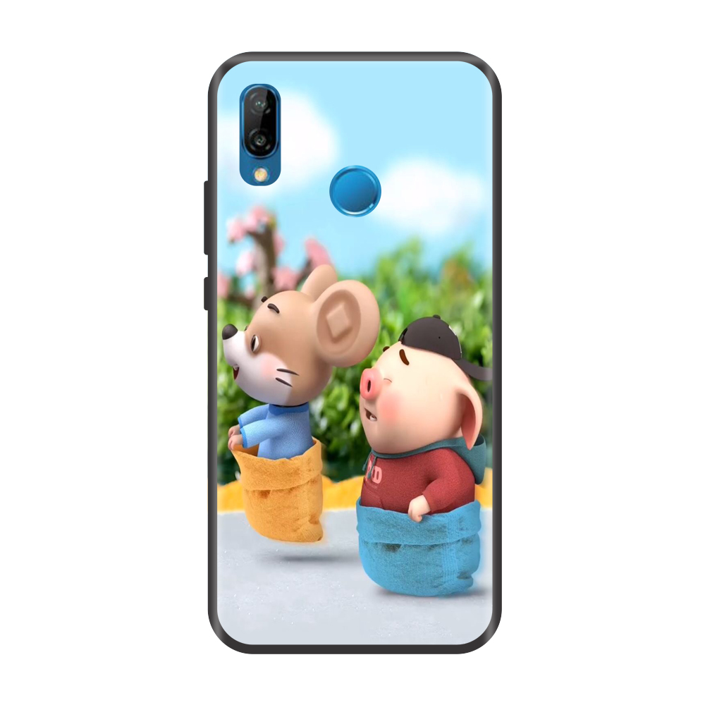 Ốp lưng TPU viền dẻo cho điện thoại HUAWEI NOVA 3E Hình Chuột Tết 2020 Mẫu 05