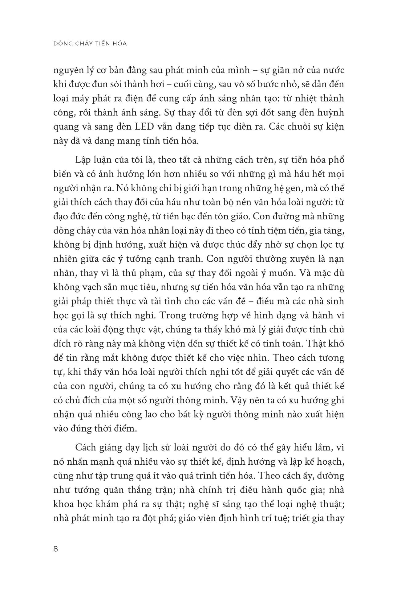 Sách - Dòng Chảy Tiến Hóa - Cách Các Ý Tưởng Mới Khởi Phát Trong Tiến Trình Lịch Sử Loài Người