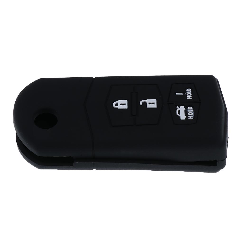 4 Buttons Car Remote Key Protective Silicone Case Cover For