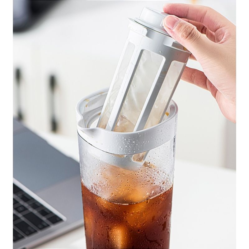 Bình Pha Cafe COLD BREW (Cà Phê Ủ Lạnh) Nhựa Nguyên Sinh ABS 1.1L- Giao Màu Ngẫu Nhiên