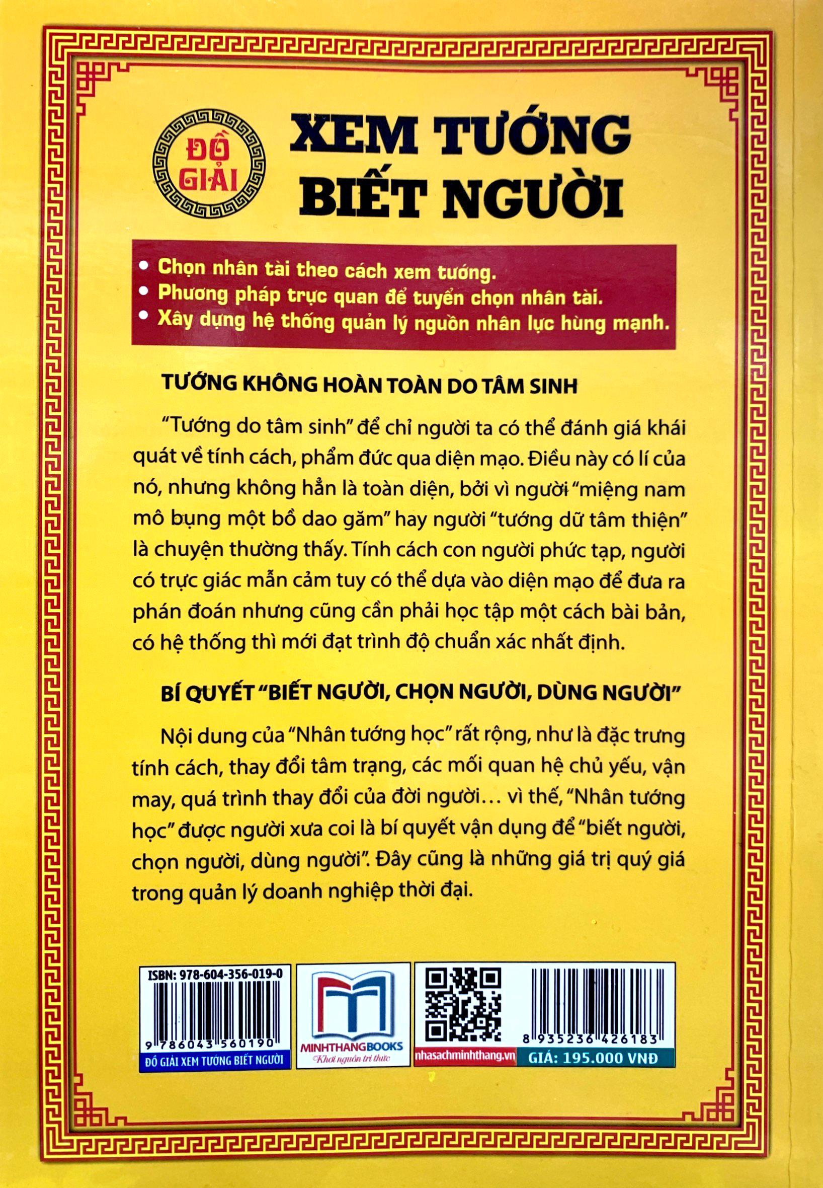 Đồ Giải Xem Tướng Biết Người - Cẩm Nang Quản Lý Nguồn Nhân Lực