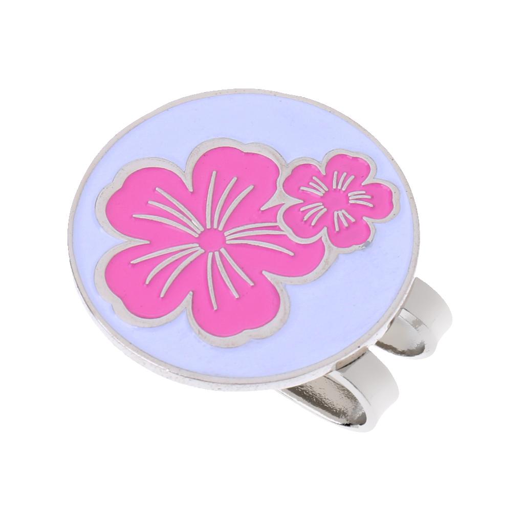 3 Pieces Flower Golf Hat Clip With Detachable Magnetic Golf Ball Marker