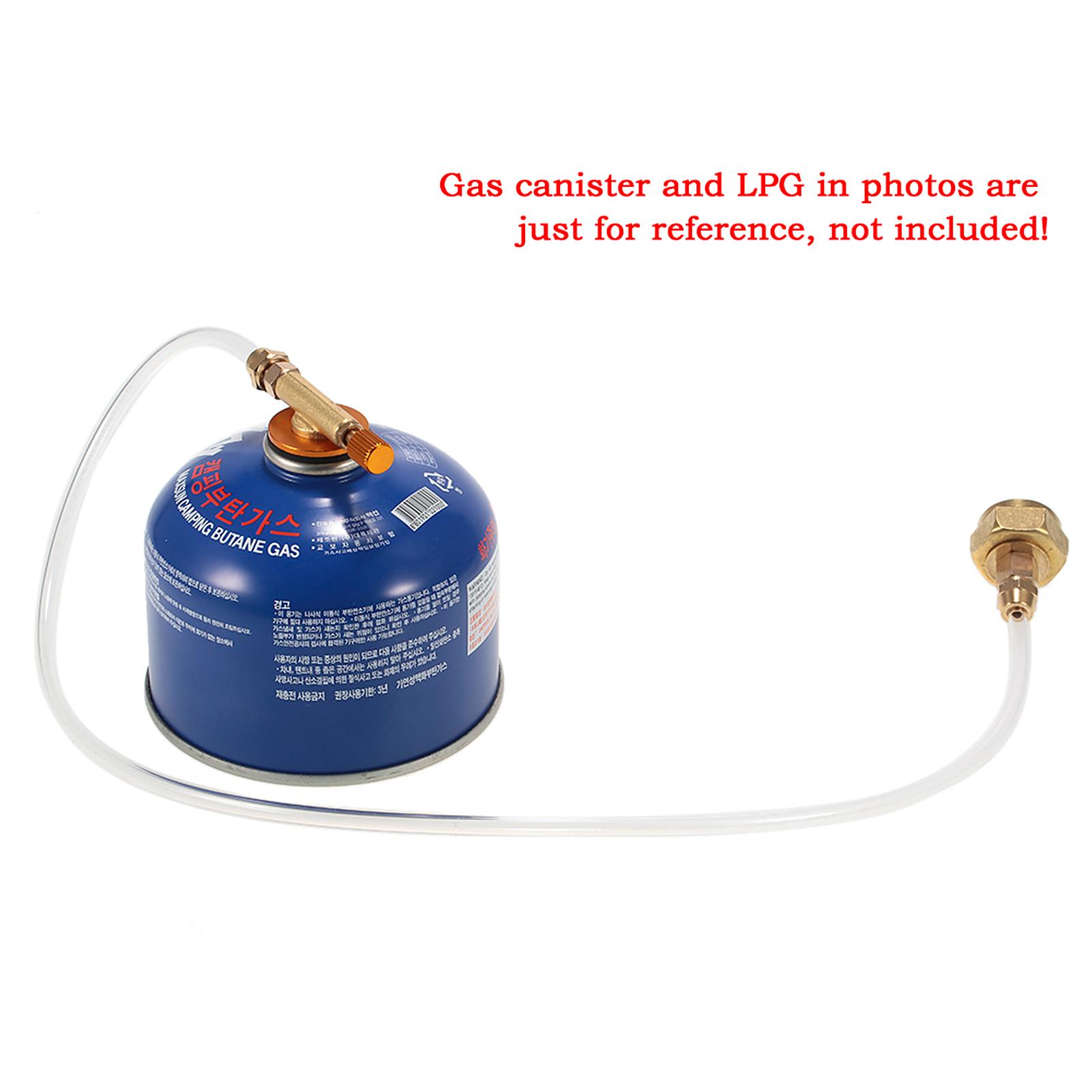 Outdoor Camping Gas Stove Refill Adapter LPG Cylinder Adapter Flat Tank Filling Adapter Convertor German Standard