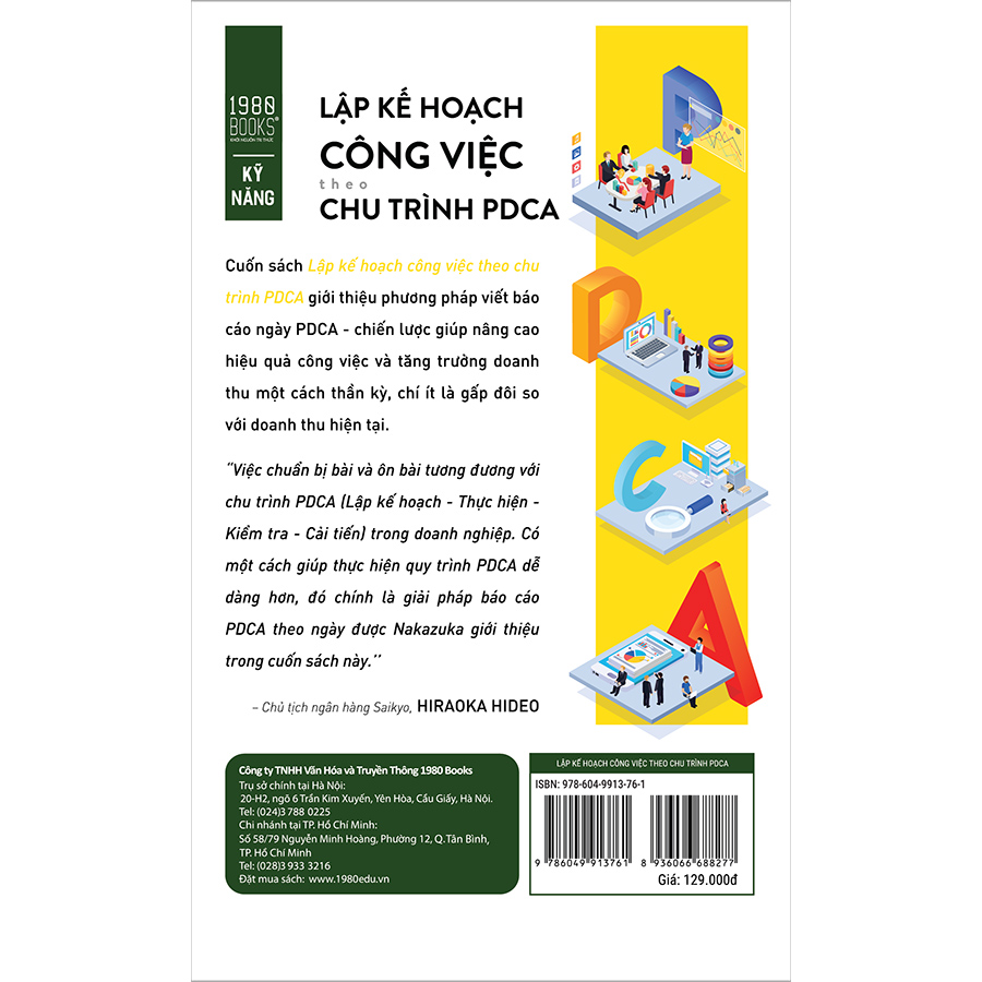  Lập Kế Hoạch Công Việc Theo Chu Trình PDCA 