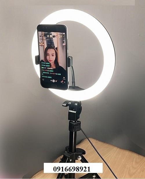 Đèn spa live stream 26cm chân 1,7m hạ được xuống 60cm,livestream makeup