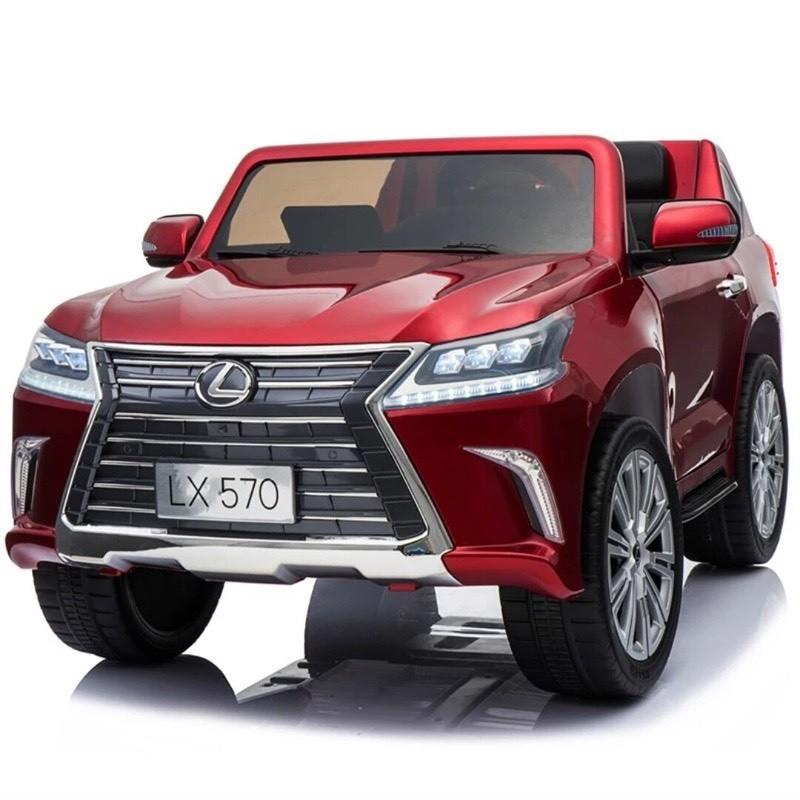 Ô tô xe điện điều khiển tự lái LEXUS 570 bánh hơi ghế da cao cấp sơn quây (Đỏ-Trắng-Xanh-Đen