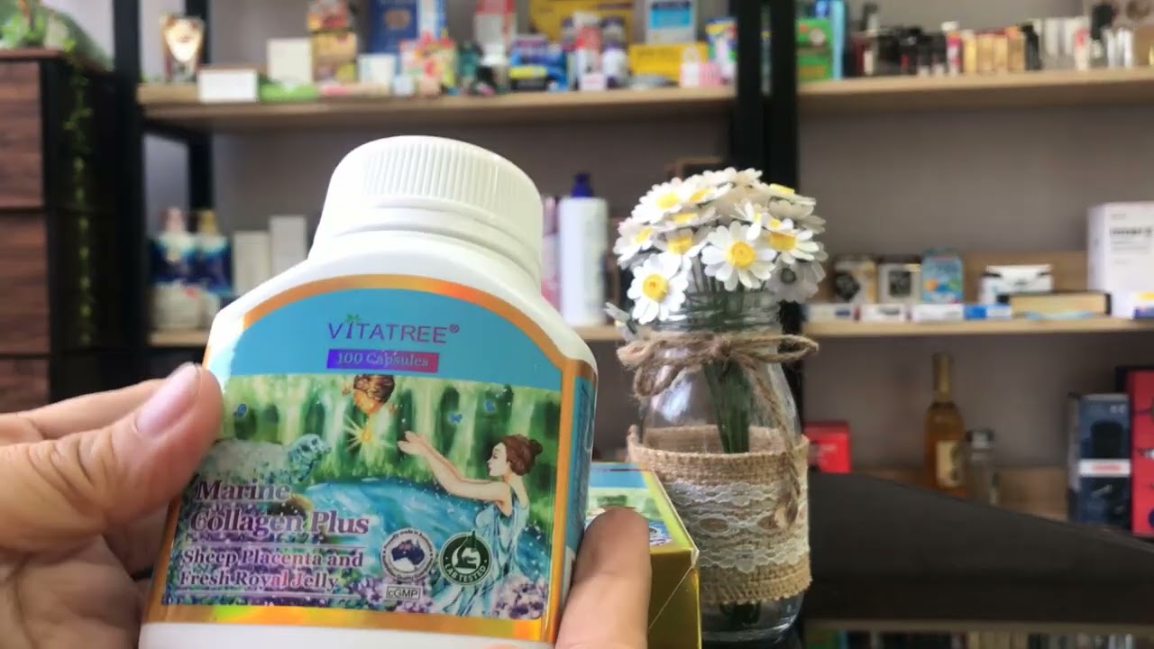 Viên uống bổ sung collagen Vitatree Marione Collagen Plus giúp giảm lão hóa da